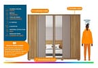 Guarda-roupa Casal com Espelho 6 Portas 6 Gavetas Caemmun Apollo