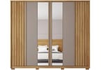 Guarda-roupa Casal com Espelho 6 Portas 6 Gavetas Caemmun Apollo