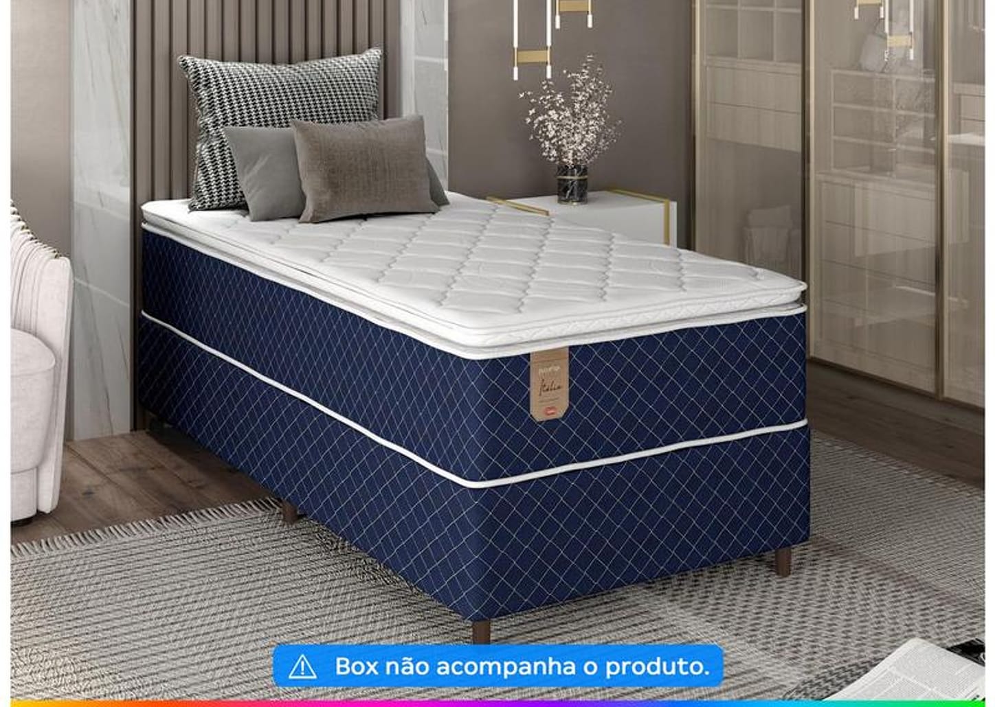 Colchão Solteiro Prorelax de Mola 32x88x188cm Itália