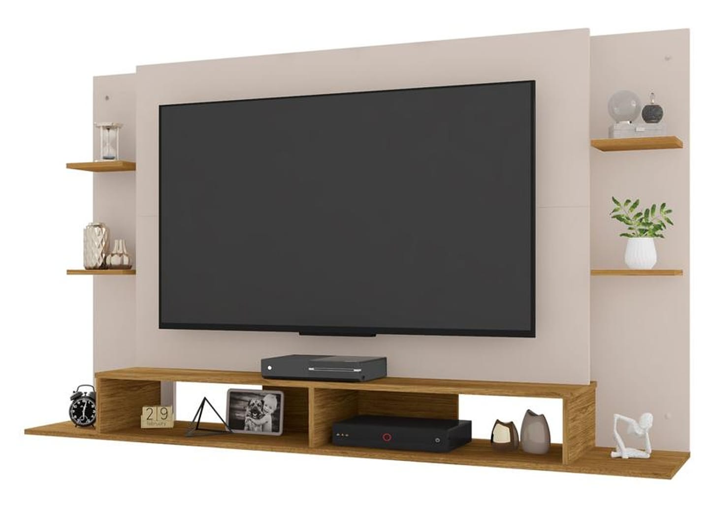 Painel para TV até 55" Caemmun Domínio 4 Prateleiras