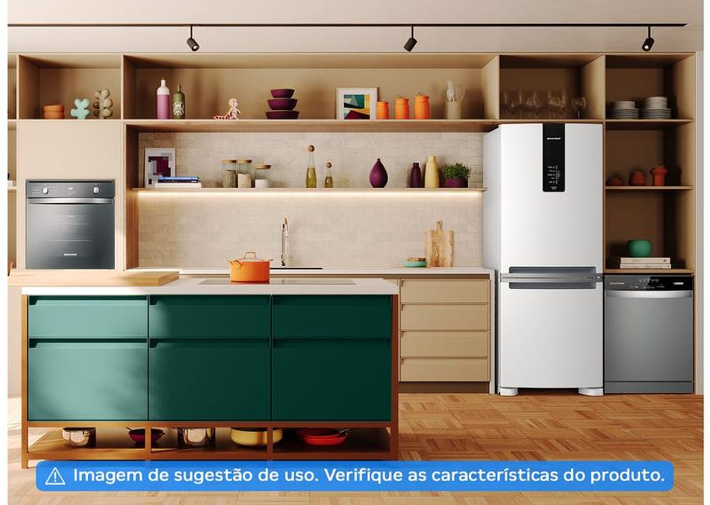Geladeira/Refrigerador Brastemp Frost Free Duplex 447L BRE57FB