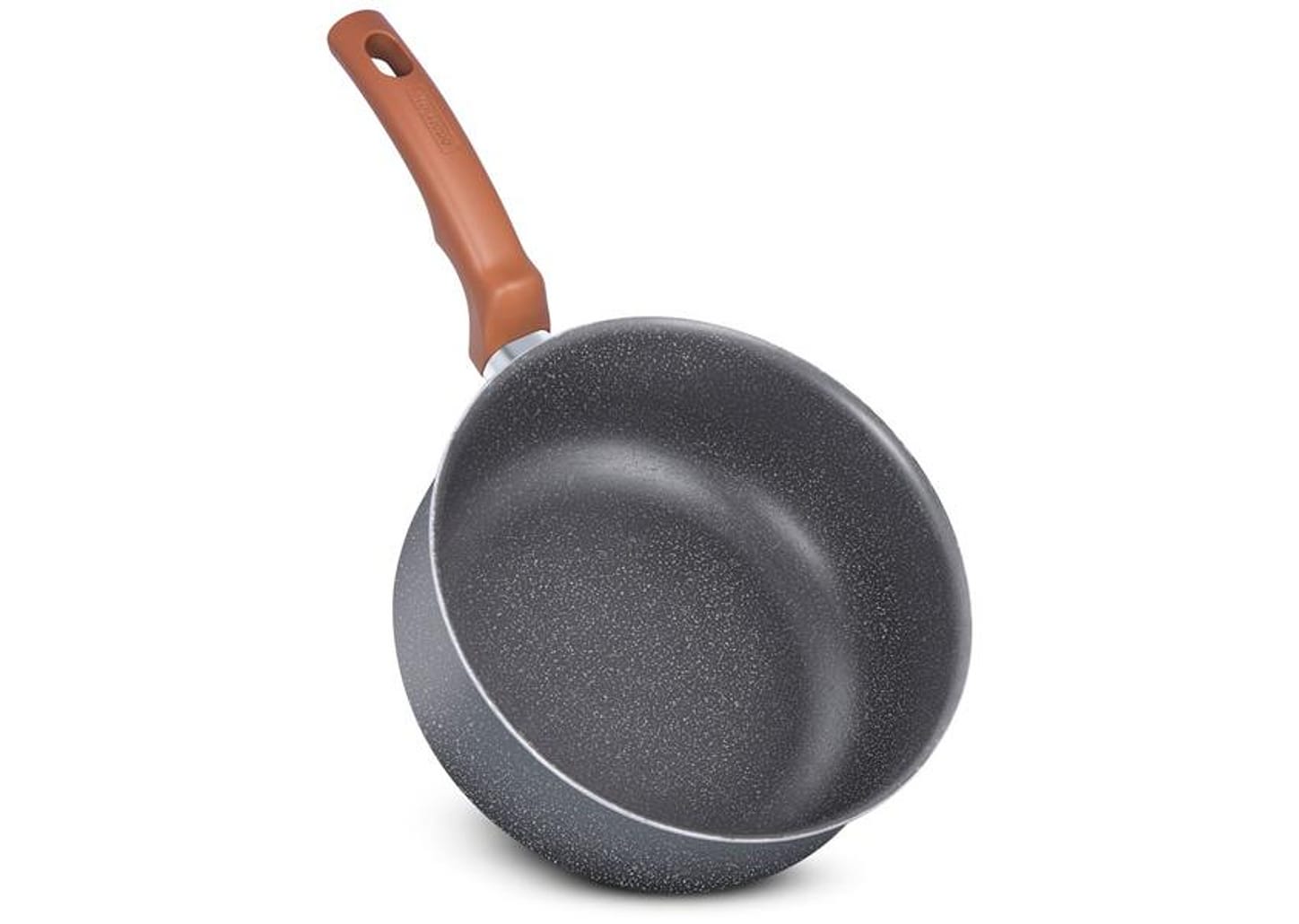 Jogo de Panelas Rochedo Antiaderente de Alumínio Bege 5 Peças Natural Stone