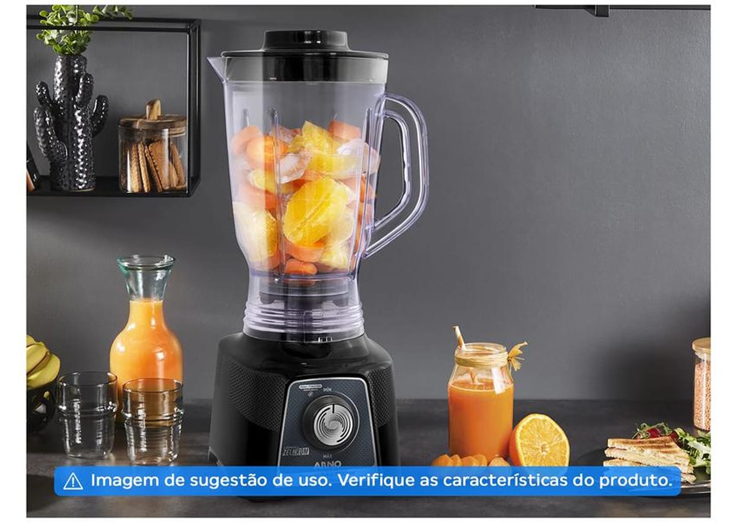 Liquidificador Arno Power Mix LQ35 15 Velocidades 700W Preto