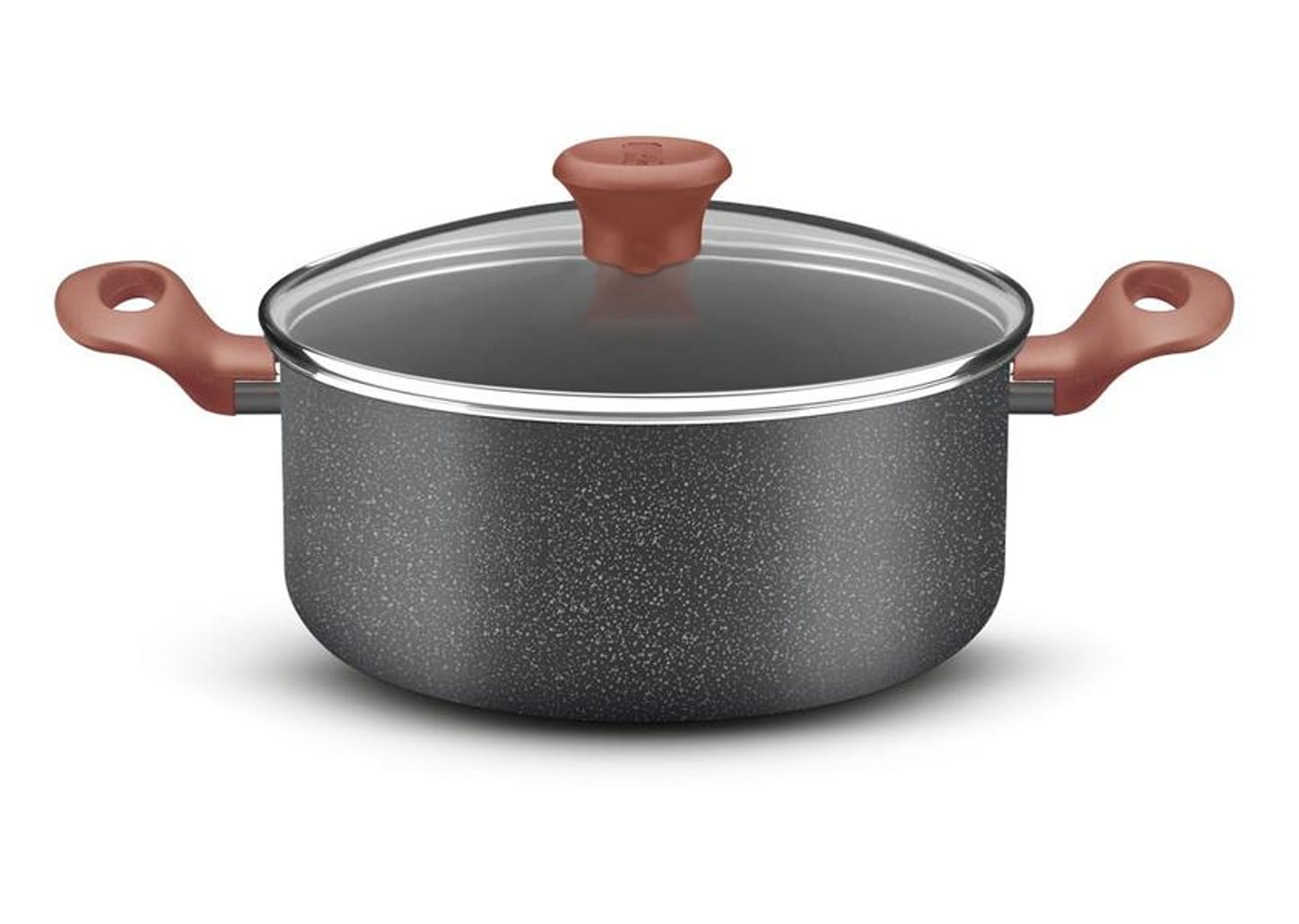 Jogo de Panelas Rochedo Antiaderente de Alumínio Bege 5 Peças Natural Stone