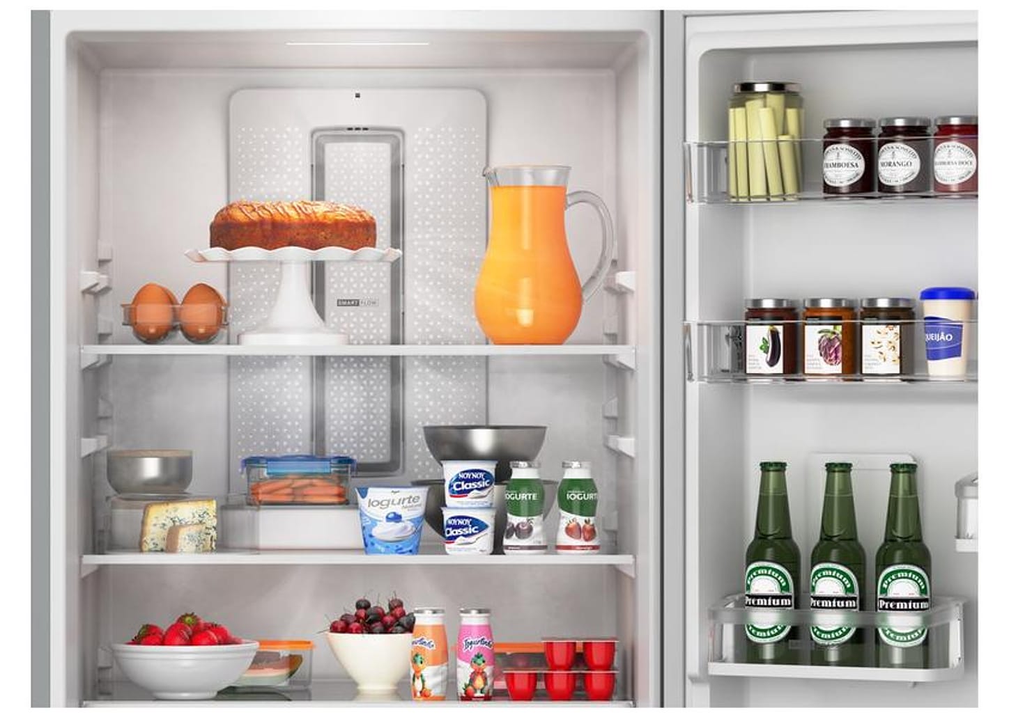 Geladeira/Refrigerador Brastemp Frost Free Duplex Prata 447L BRE57FK