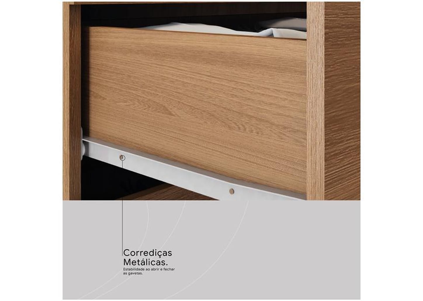 Guarda-roupa Casal com Espelho 3 Portas de Correr 2 Gavetas Demóbile Cannes