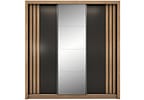 Guarda-roupa Casal com Espelho 3 Portas de Correr 2 Gavetas Demóbile Cannes
