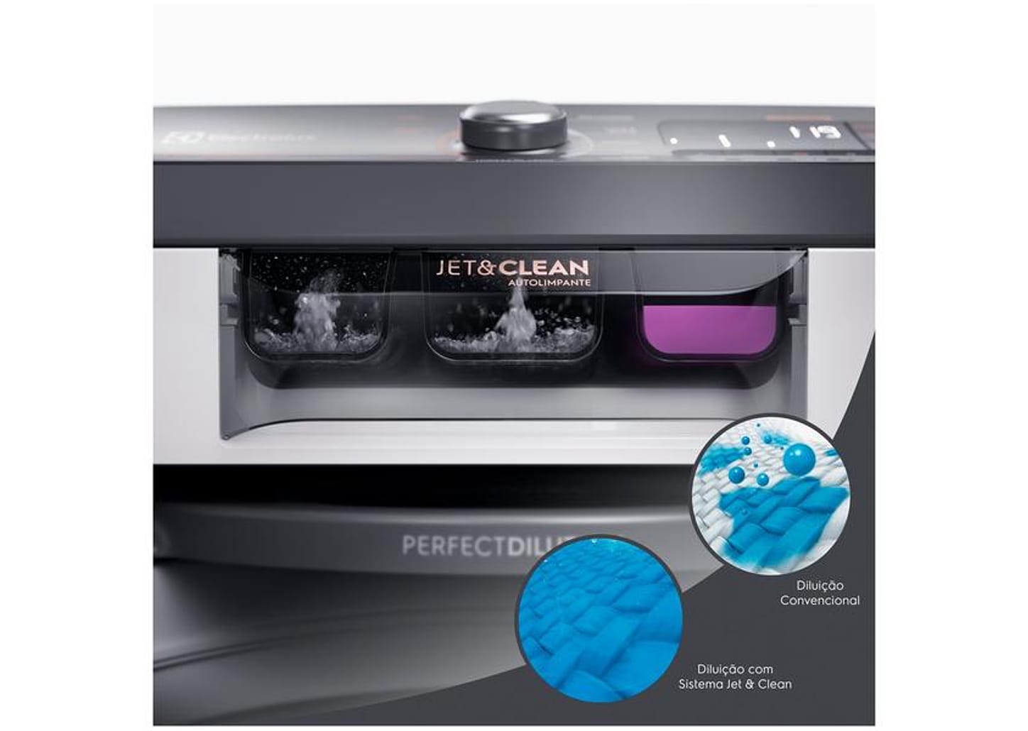 Lavadora de Roupas Electrolux 15kg Cesto Inox 11 Programas de Lavagem Branco Premium Care LEC15