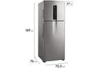 Geladeira Electrolux Frost Free Duplex Prata 480L Efficient IT70S B - IT70S