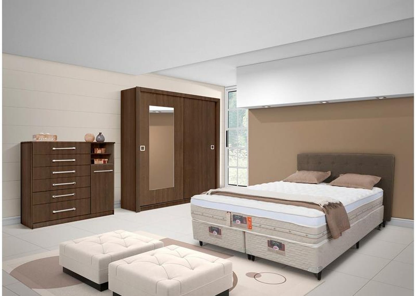 Colchão King Size Castor Mola Ensacadas/Pocket 32cm de Altura Silver Star