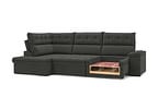 Sofá de Canto 6 Lugares Retrátil Reclinável Suede Veludo Madrid Flexforma Estofados