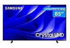 Smart TV 85” 4K UHD QLED Samsung Crystal - Wi-Fi Bluetooth com Alexa 3 HDMI 2 USB
