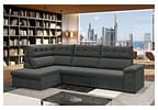 Sofá de Canto 6 Lugares Retrátil Reclinável Suede Veludo Madrid Flexforma Estofados