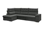 Sofá de Canto 6 Lugares Retrátil Reclinável Suede Veludo Madrid Flexforma Estofados
