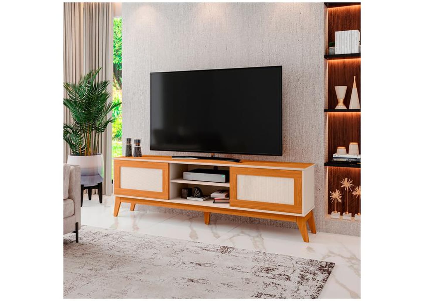 Rack para TV até 65" 2 Portas EDN Móveis Andros