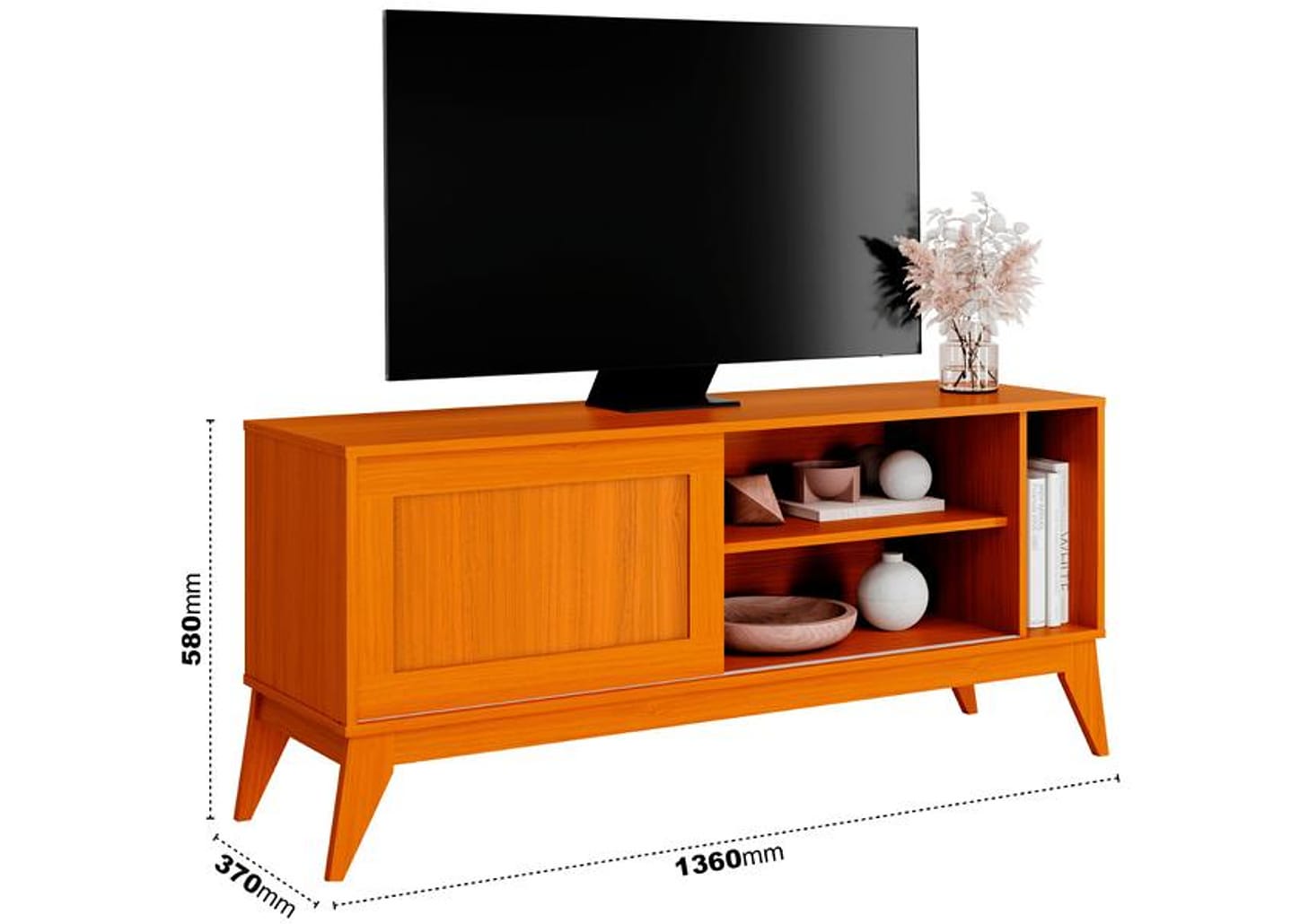 Rack para TV até 55" 1 Porta EDN Móveis Aruba