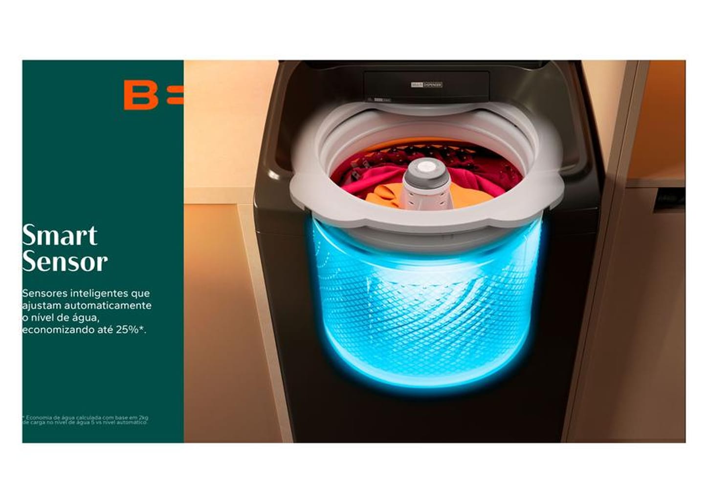 Lavadora de Roupas Brastemp 15kg Cesto Inox 4 Programas de Lavagem Água Quente Cinza BWT15A9