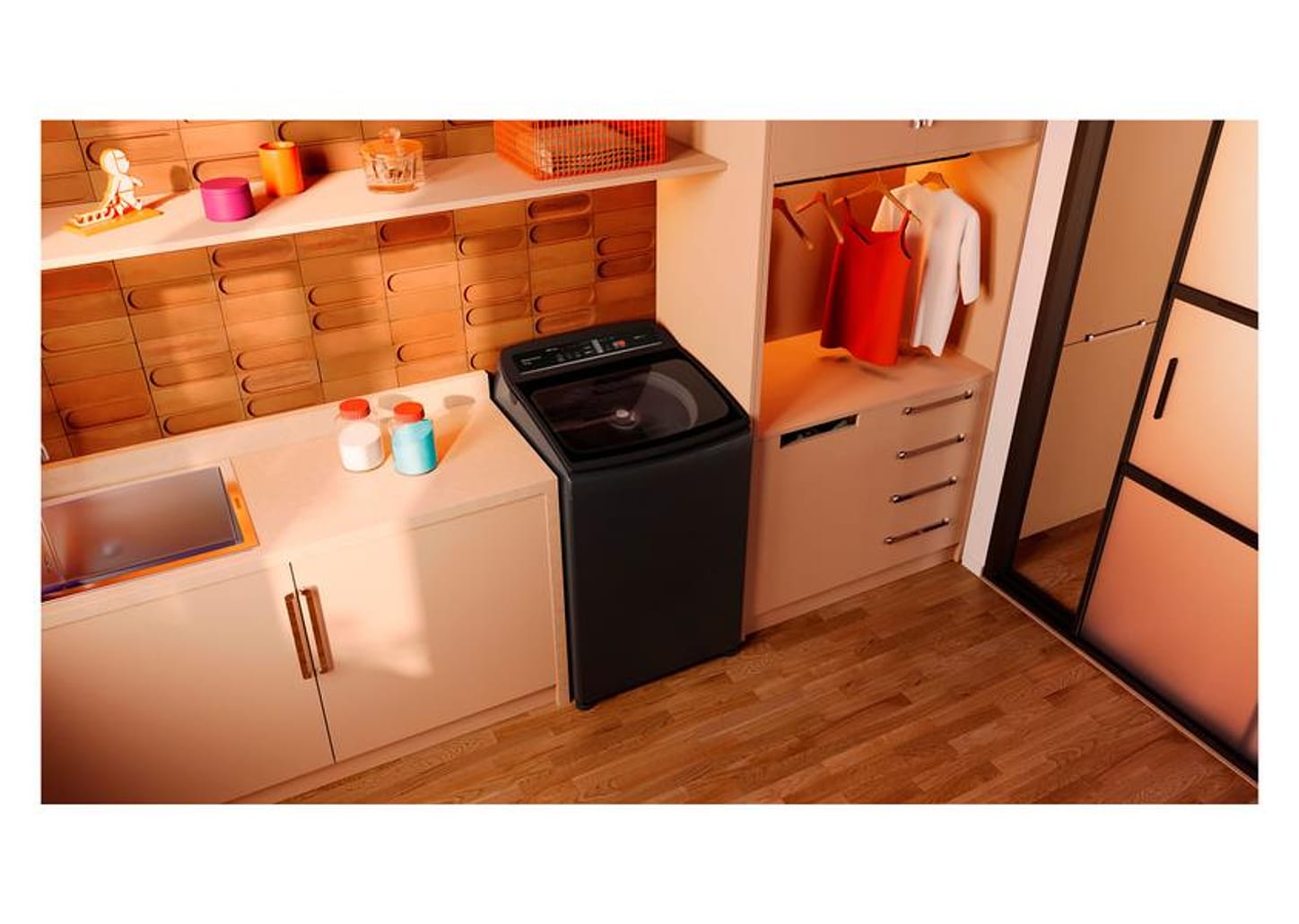 Lavadora de Roupas Brastemp 15kg Cesto Inox 4 Programas de Lavagem Água Quente Cinza BWT15A9