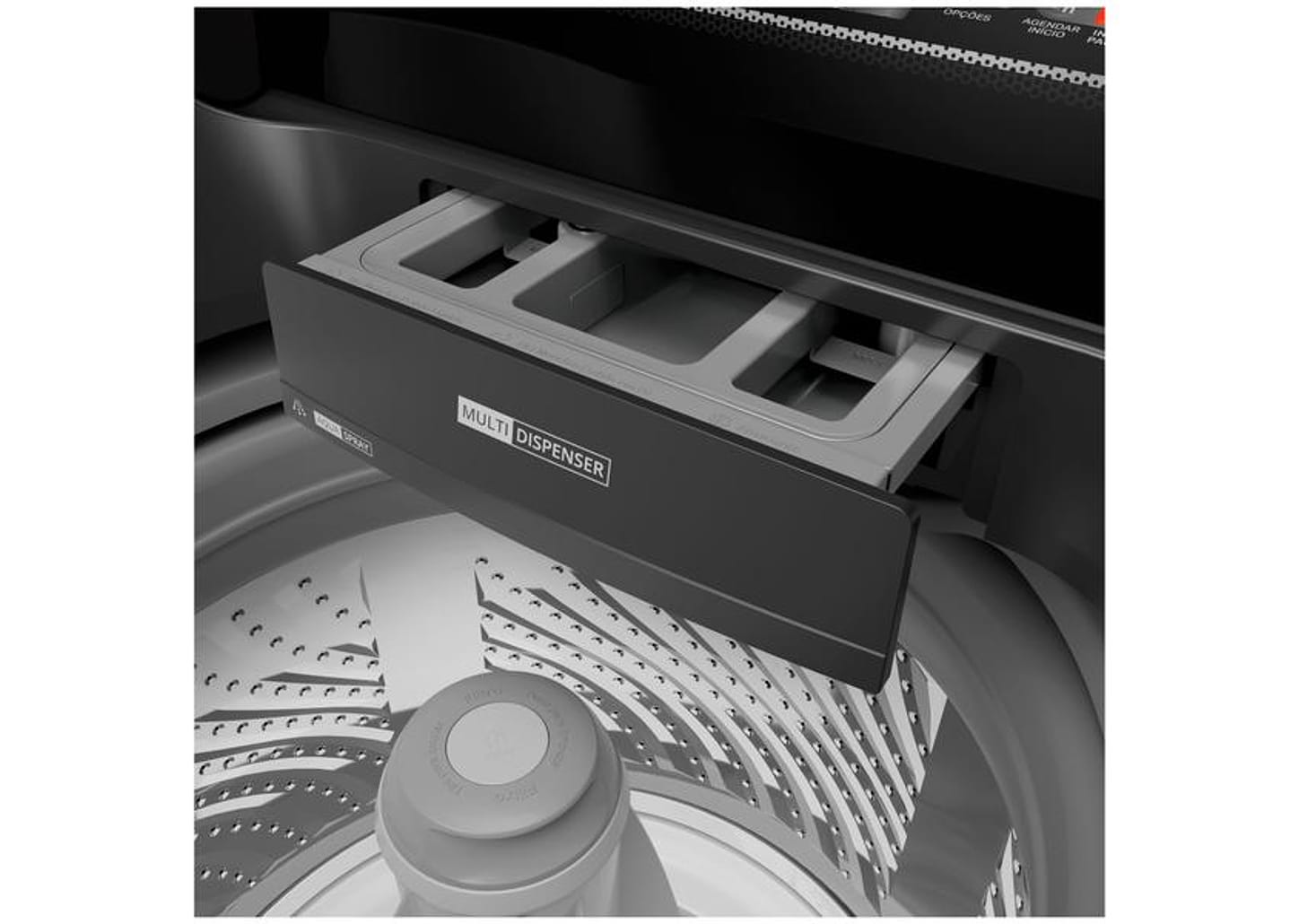 Lavadora de Roupas Brastemp 15kg Cesto Inox 4 Programas de Lavagem Água Quente Cinza BWT15A9