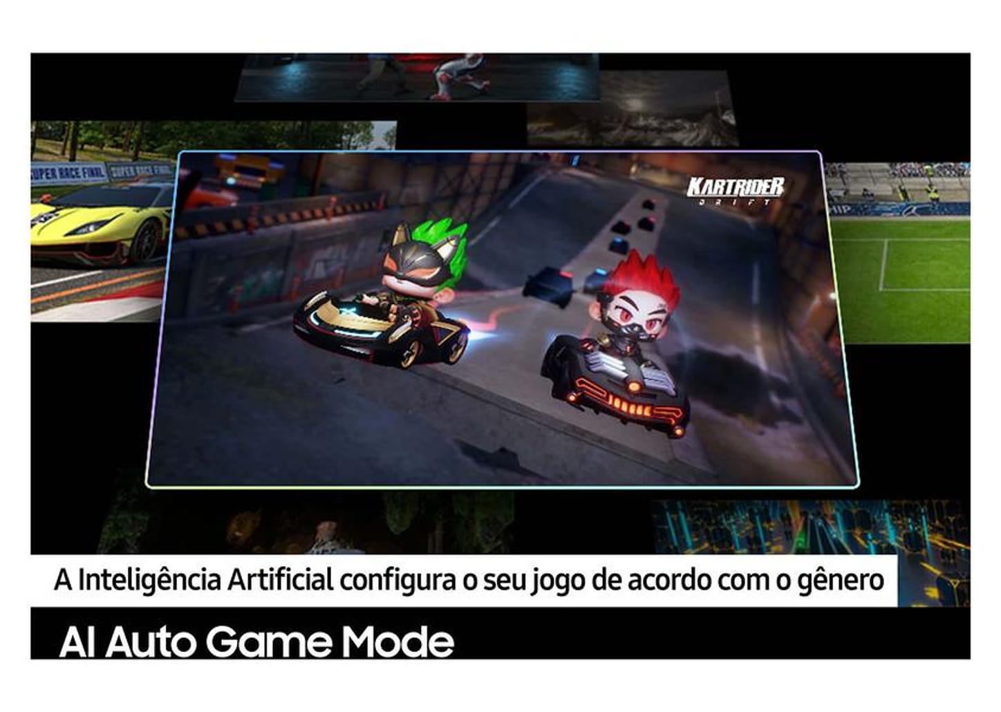 Smart TV 43” 4K UHD Neo QLED Samsung - VA 120Hz Wi-Fi Bluetooth com Alexa 4 HDMI 2 USB