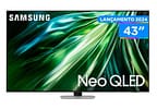 Smart TV 43” 4K UHD Neo QLED Samsung - VA 120Hz Wi-Fi Bluetooth com Alexa 4 HDMI 2 USB