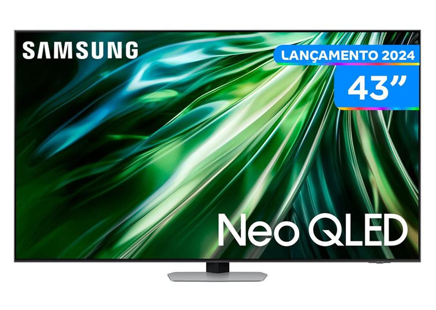 Smart TV 43” 4K UHD Neo QLED Samsung - VA 120Hz Wi-Fi Bluetooth com Alexa 4 HDMI 2 USB