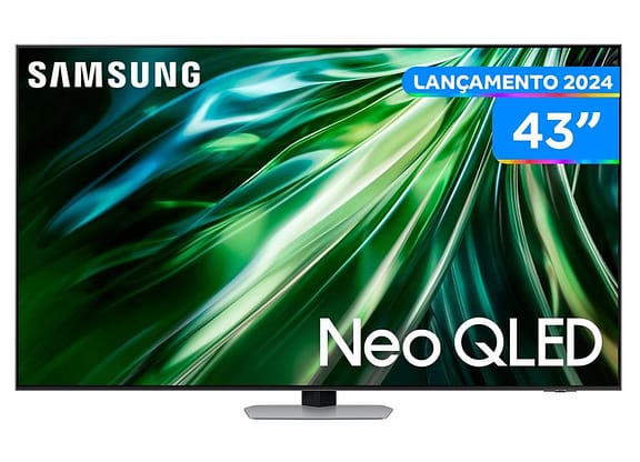 Smart TV 43” 4K UHD Neo QLED Samsung - VA 120Hz Wi-Fi Bluetooth com Alexa 4 HDMI 2 USB