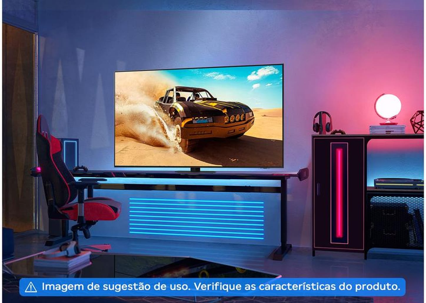 Smart TV 43” 4K UHD Neo QLED Samsung - VA 120Hz Wi-Fi Bluetooth com Alexa 4 HDMI 2 USB