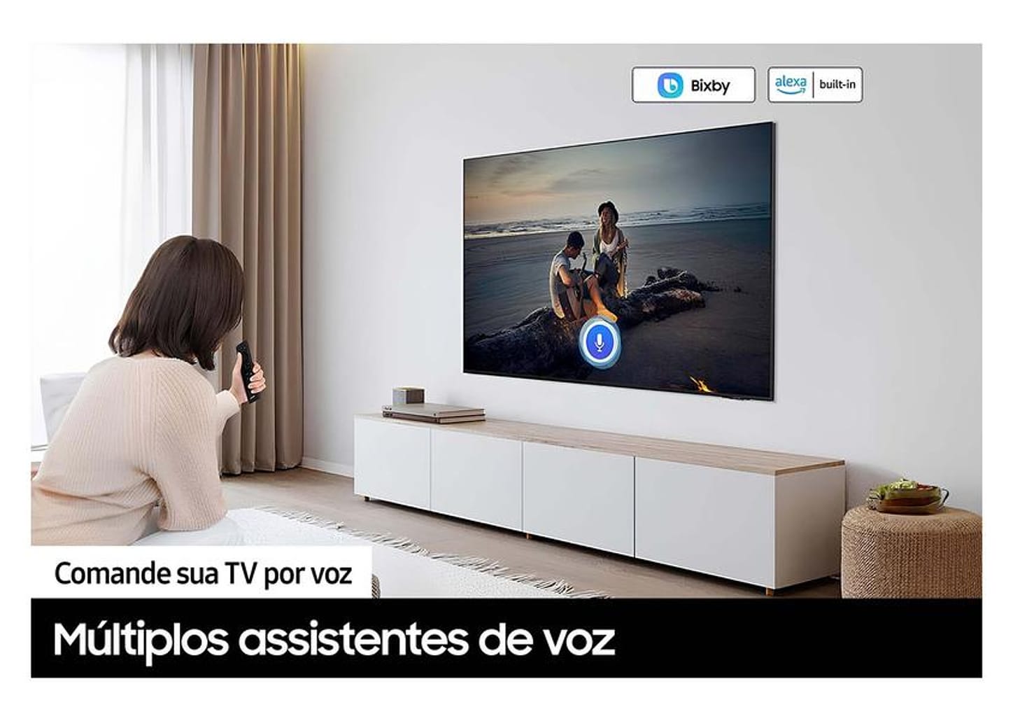 Smart TV 50” 4K UHD LED Samsung UN50U7700 - VA Wi-Fi com Alexa 3 HDMI