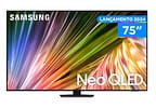 Smart TV 75” 4K UHD Neo QLED Samsung Big TV - VA Wi-Fi Bluetooth com Alexa 4 HDMI 2 USB