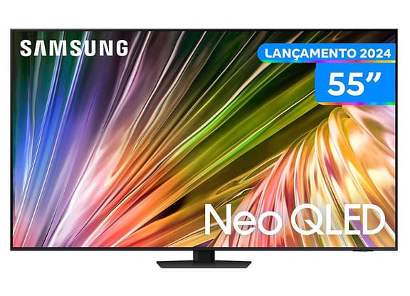 Smart TV 55” 4K UHD Neo QLED Samsung VA 120Hz Wi-Fi Bluetooth com Alexa 4 HDMI 2 USB