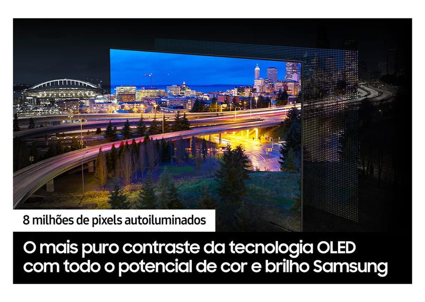 Smart TV 55" 4K OLED Samsung QN55S90 VA 120Hz Wi-Fi Bluetooth Alexa 4 HDMI 2 USB