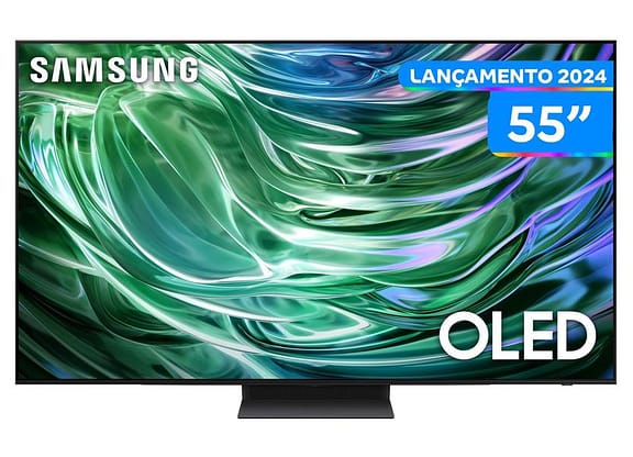 Smart TV 55" 4K OLED Samsung QN55S90 VA 120Hz Wi-Fi Bluetooth Alexa 4 HDMI 2 USB