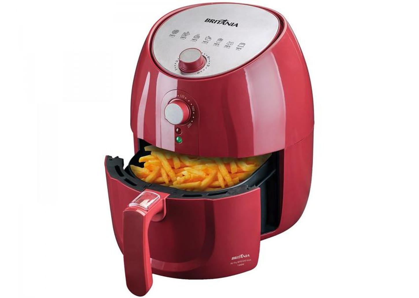 Fritadeira Elétrica sem Óleo/Air Fryer Britânia - BFR10VI Vermelha 3,5L com Timer