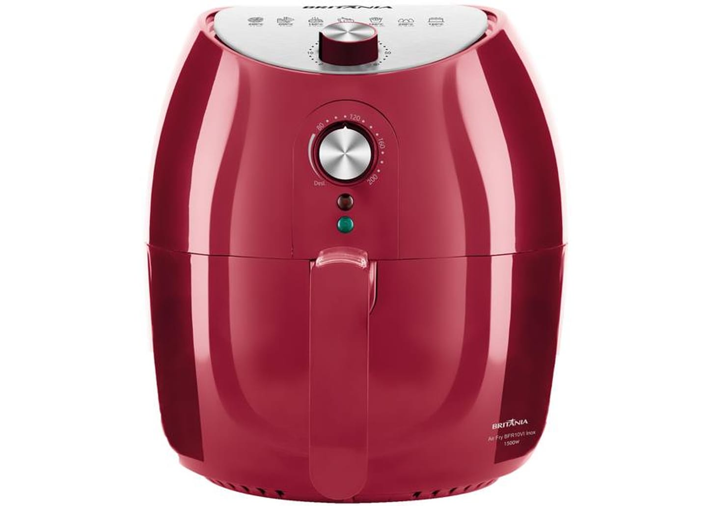 Fritadeira Elétrica sem Óleo/Air Fryer Britânia - BFR10VI Vermelha 3,5L com Timer