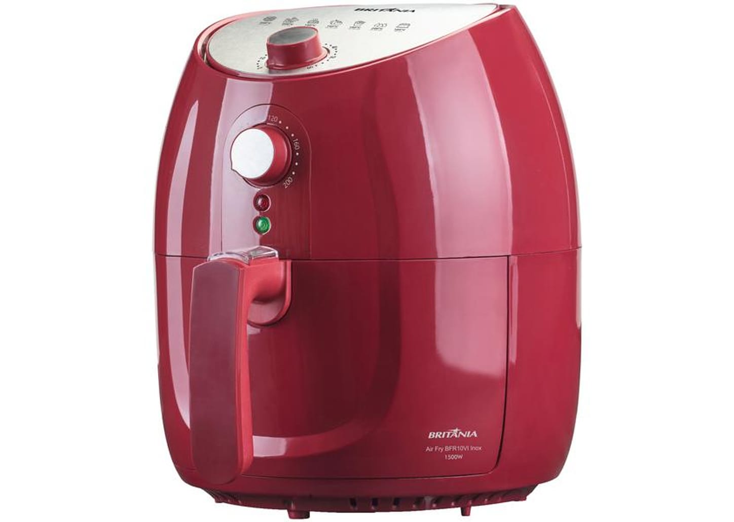 Fritadeira Elétrica sem Óleo/Air Fryer Britânia - BFR10VI Vermelha 3,5L com Timer