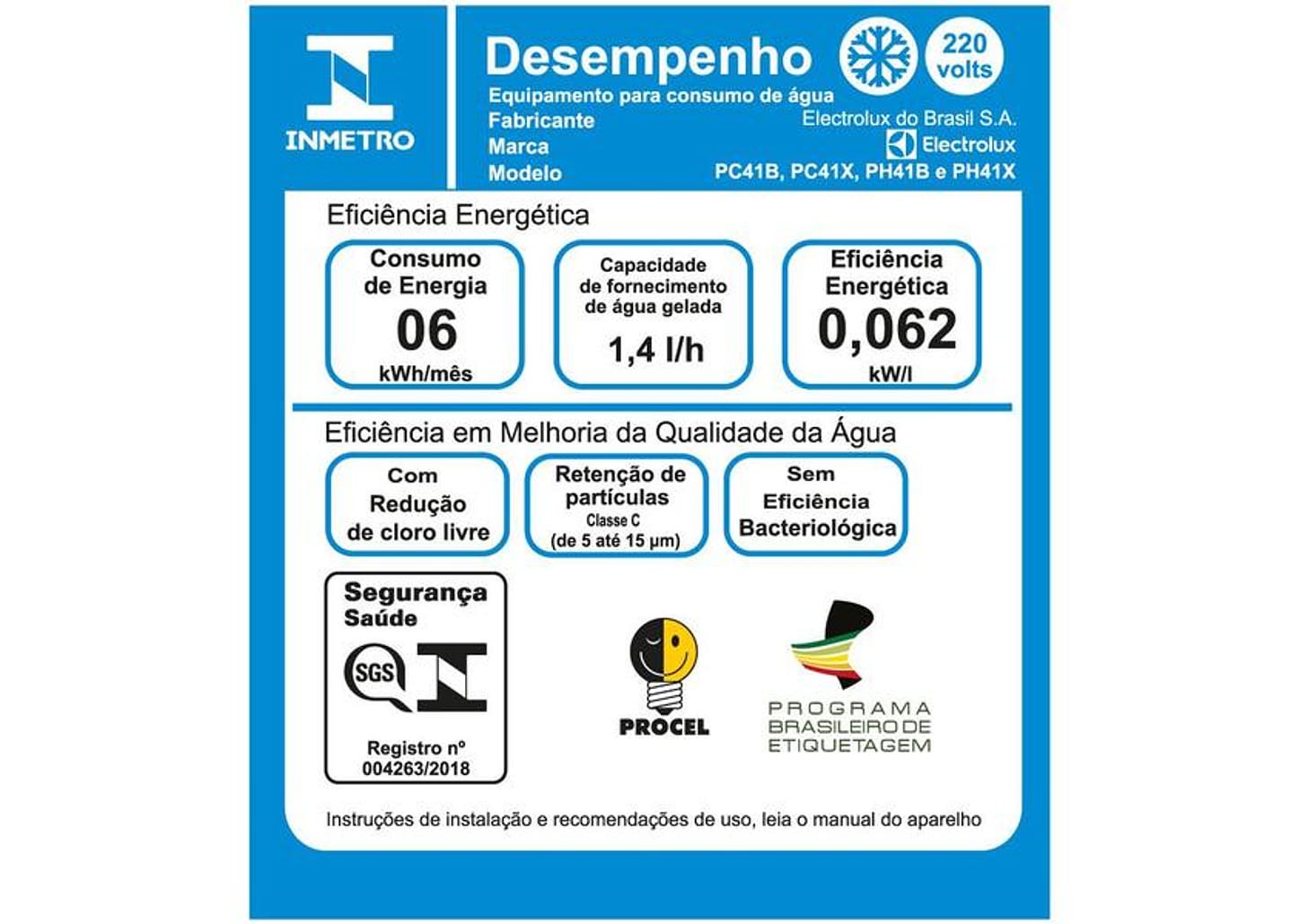 Purificador de Água Electrolux com Compressor - Prata PH41X Água Gelada Natural e Quente