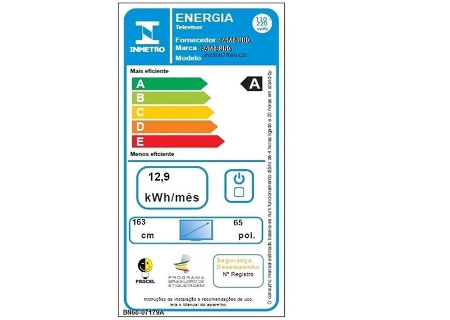 Smart TV 65” 4K UHD LED Samsung UN65U7700 - VA Wi-Fi com Alexa 3 HDMI