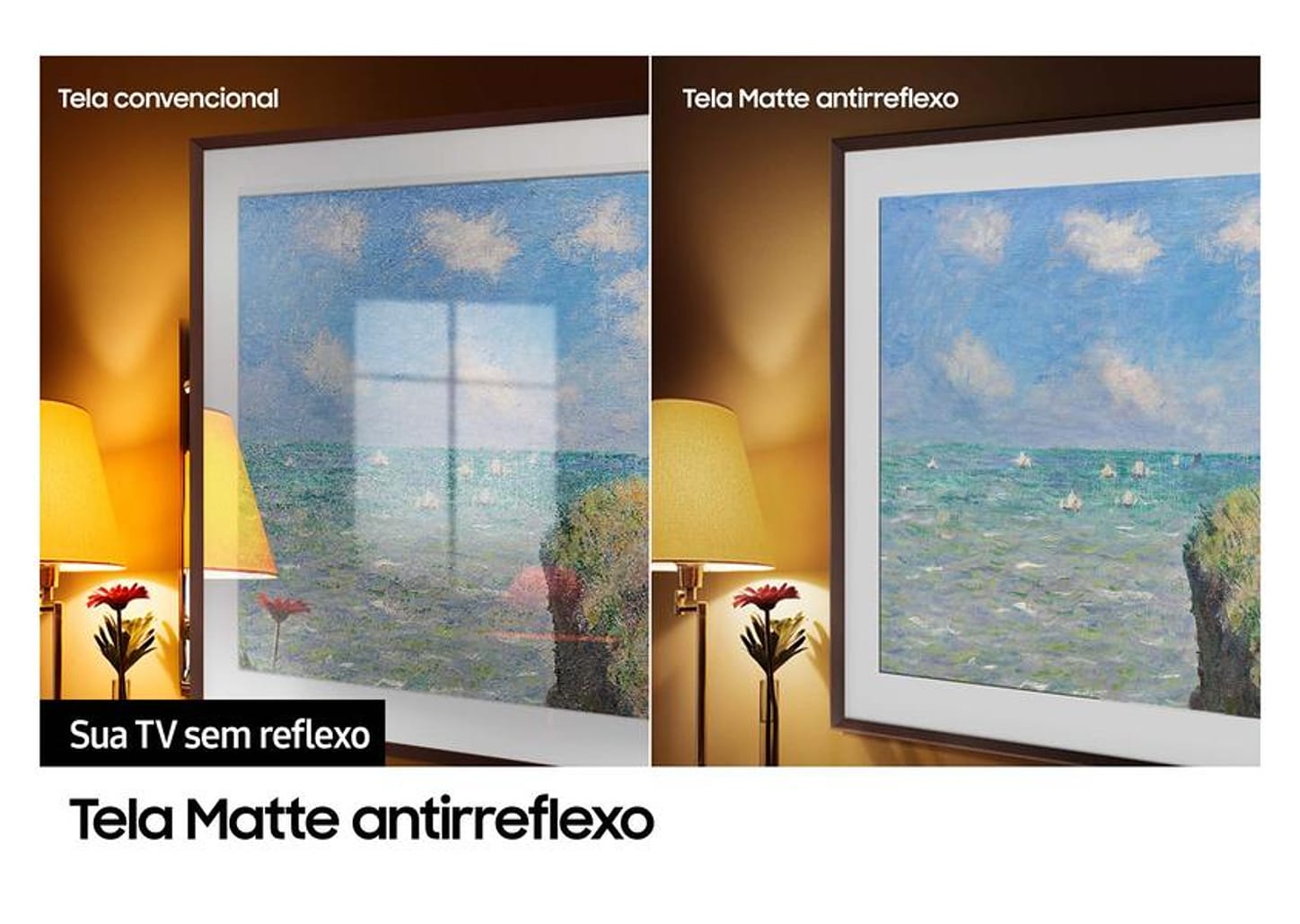 Smart TV 43” 4K UHD QLED Samsung The Frame VA 120HZ Wi-Fi Bluetooth Alexa QN43LS03DA