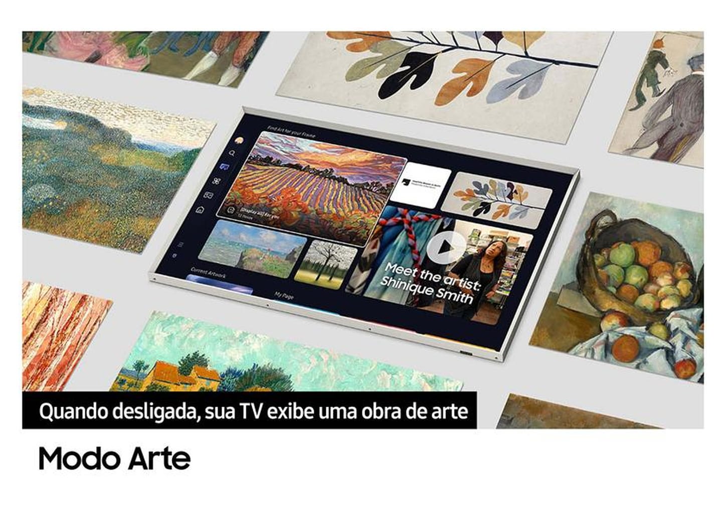 Smart TV 43” 4K UHD QLED Samsung The Frame VA 120HZ Wi-Fi Bluetooth Alexa QN43LS03DA