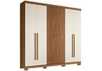 Guarda-roupa Casal 6 Portas 4 Gavetas - Santos Andira Buriti