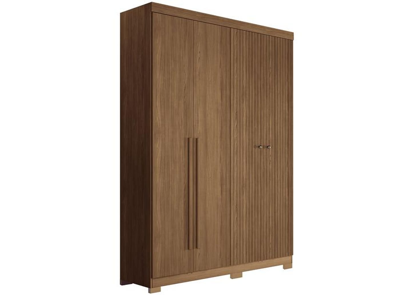 Guarda-roupa Solteiro 4 Portas 2 Gavetas - Santos Andirá Buriti