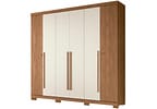 Guarda-roupa Casal 6 Portas 4 Gavetas - Santos Andira Buriti