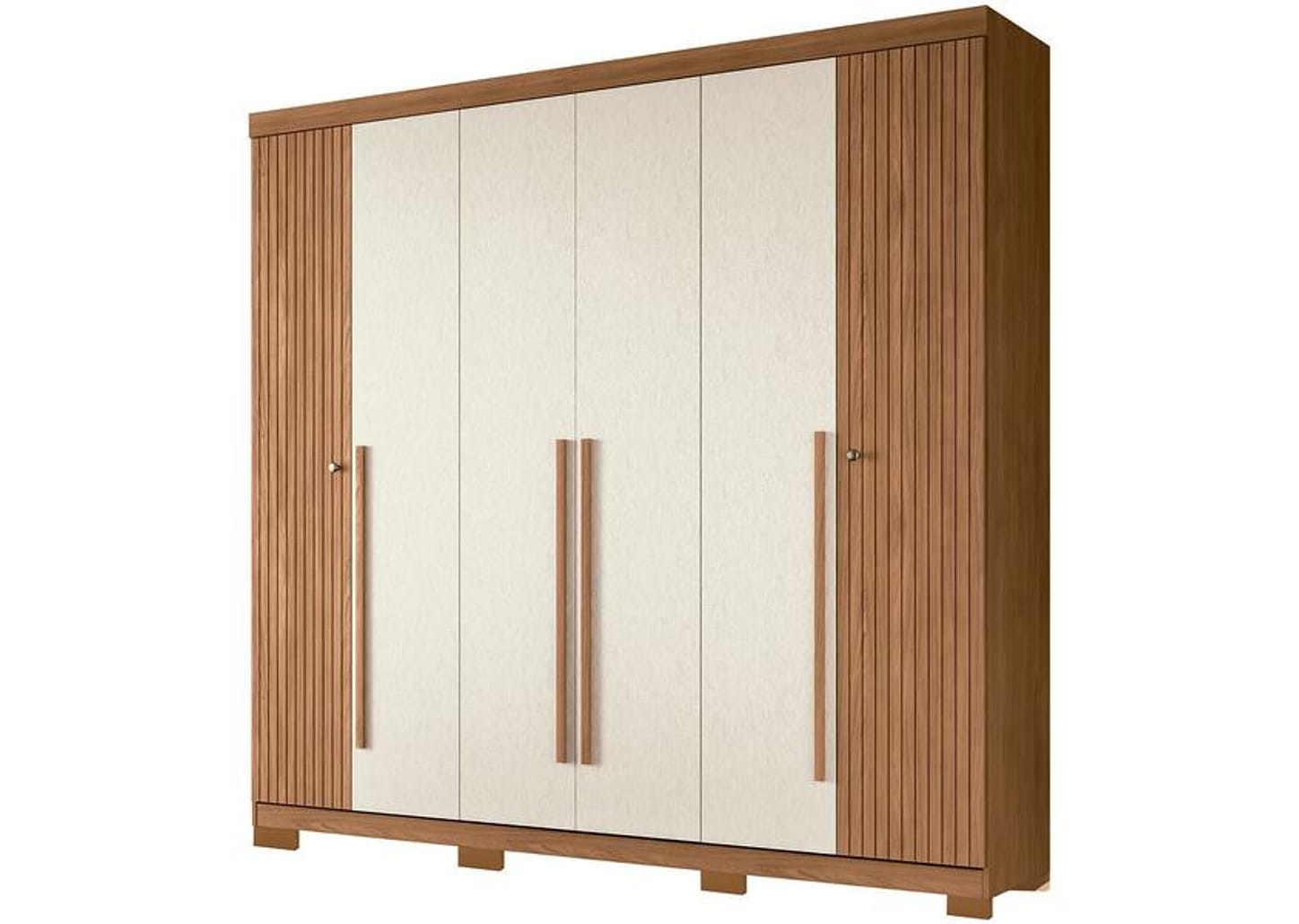 Guarda-roupa Casal 6 Portas 4 Gavetas - Santos Andira Buriti