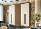 Guarda-roupa Casal 6 Portas 4 Gavetas - Santos Andira Buriti