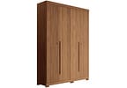Guarda-roupa Solteiro 4 Portas 2 Gavetas - Santos Andirá Buriti