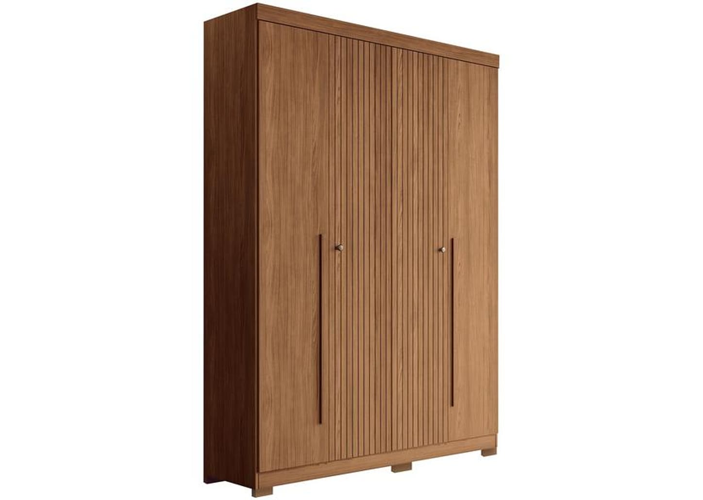 Guarda-roupa Solteiro 4 Portas 2 Gavetas - Santos Andirá Buriti