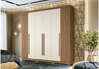 Guarda-roupa Casal 6 Portas 4 Gavetas - Santos Andira Buriti