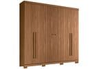 Guarda-roupa Casal 6 Portas 4 Gavetas - Santos Andira Buriti