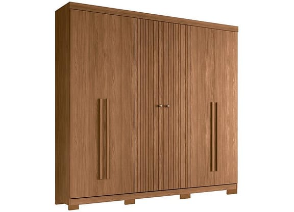 Guarda-roupa Casal 6 Portas 4 Gavetas - Santos Andira Buriti